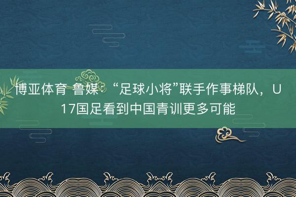 博亚体育 鲁媒：“足球小将”联手作事梯队，U17